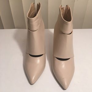 Rainbow cat women high heel ankle boots